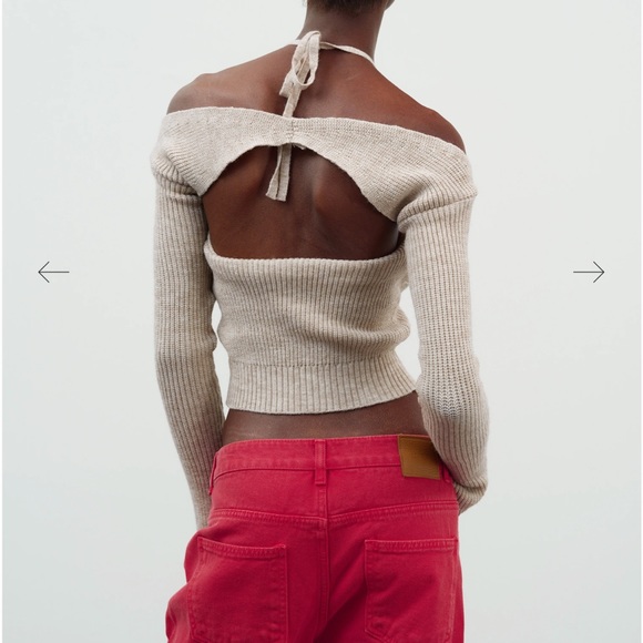 Source unknown overlay knit shrug set - Picture 2 of 6